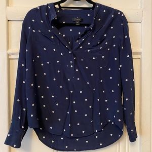 J.Crew polka dot blouse
